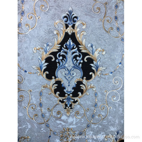 Deep Embossing Wallpaper Flower Texture For Decoration